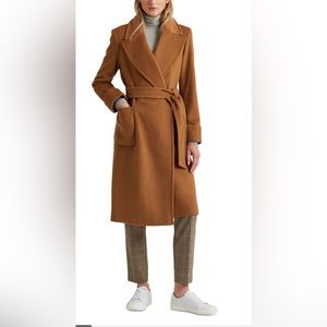 Lauren Ralph Lauren Women's Wool-cashmere blend Wrap Coat, New